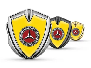 Mercedes High End Car Logo Badges Sports Design Glossy